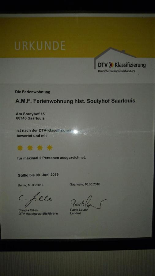 Amf Ferienwohnungen Historischer Soutyhof Saarlouis Exterior photo